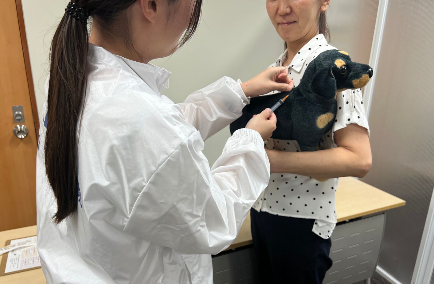 ワクチン接種の様子